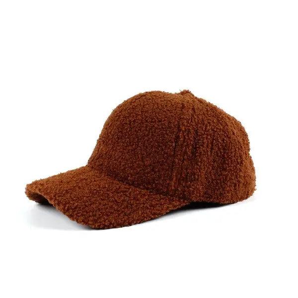 Boucle Sherpa Teddy Bear Knit Ball Cap - High Quality Hats