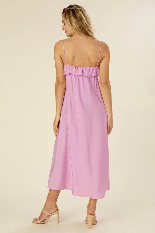 Cami Maxi Dress With Ruffles - Pure Modest Apparel - Maxi Dresses
