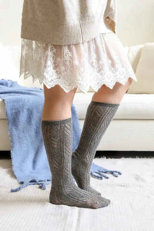 Classic Knit Calf Socks - High Quality Socks