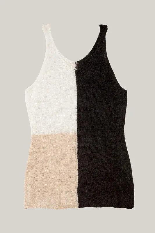 Color Blocked Tank Top - Pure Modest Apparel - Sleeveless Tops