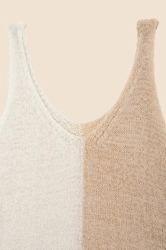 Color Blocked Tank Top - Pure Modest Apparel - Sleeveless Tops