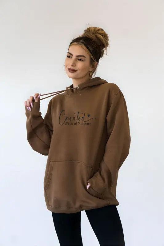 Created with Purpose Softest Ever Hoodie - Pure Modest Apparel - Hoodies