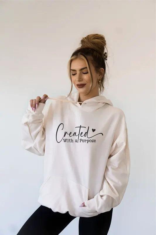 Created with Purpose Softest Ever Hoodie - Pure Modest Apparel - Hoodies