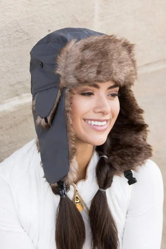 Faux Fur Alpine Aviator Trapper - High Quality Hats