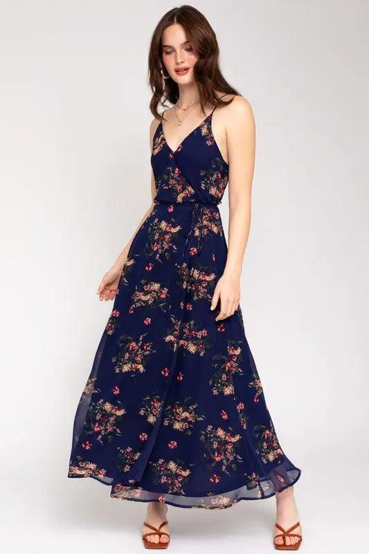 Floral Chiffon Cami Maxi Dress - Pure Modest Apparel - Maxi Dresses