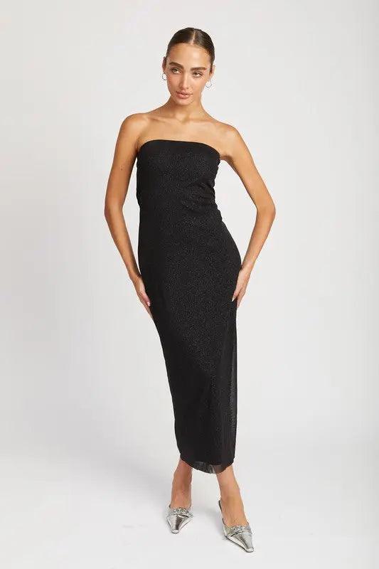 Glitter Maxi Tube Dress - High Quality Maxi Dresses
