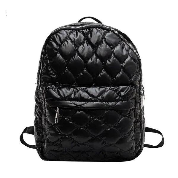 Jade Metallic Puffer Backpack - Pure Modest Apparel - Backpacks