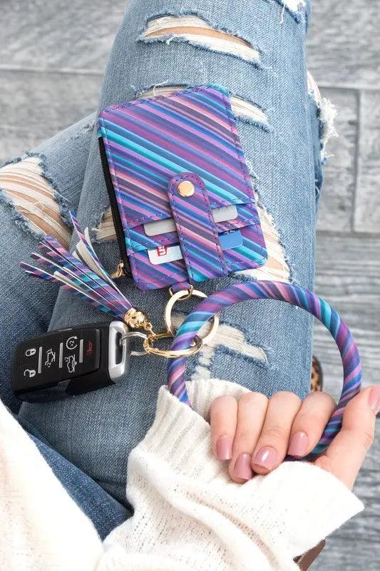Key Ring Wallet Bracelet ID Zip Up - Pure Modest Apparel - Key Rings