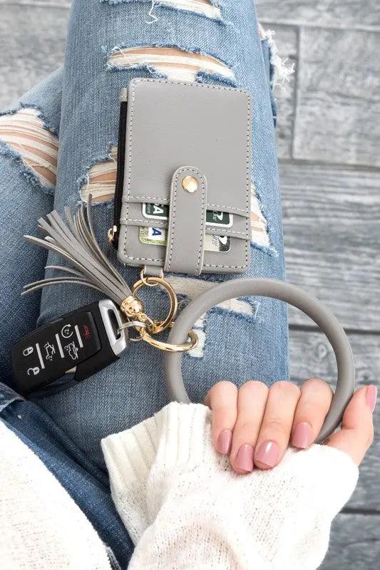 Key Ring Wallet Bracelet ID Zip Up - Pure Modest Apparel - Key Rings
