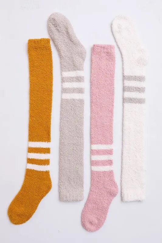 Knee-High Boucle Socks - High Quality Socks