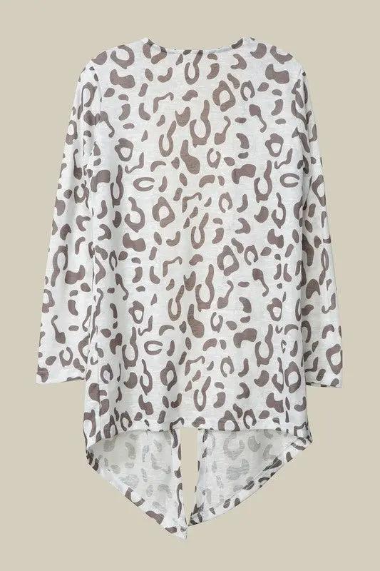 Leopard Open Cardigan - Pure Modest Apparel - Cardigans