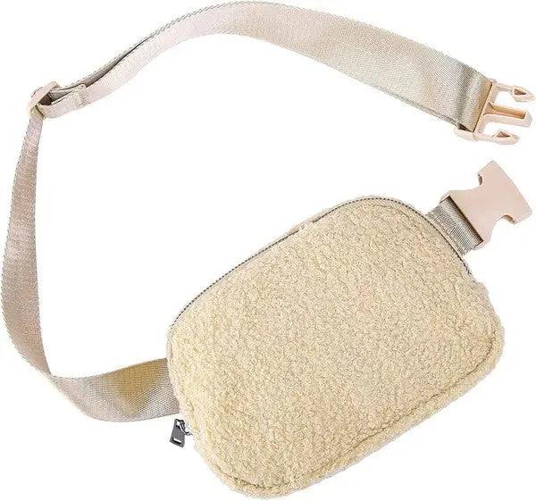 Lola Boucle Sherpa Sling/Belt Bag - High Quality Sling Bags