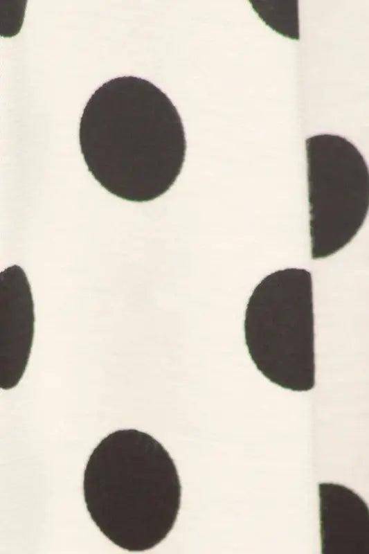 Paneled Polka Dot Midi Dress - Pure Modest Apparel - Midi Dresses