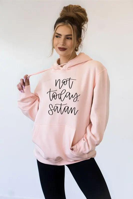 Plus Size Not Today Satan Hoodie - Pure Modest Apparel - Hoodies