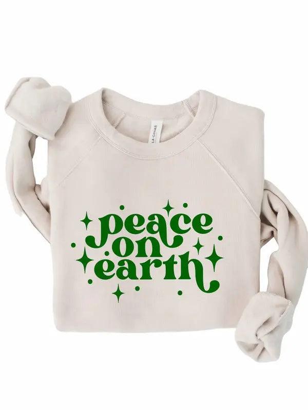 Plus Size Peace On Earth Premium Sweater - High Quality Sweaters