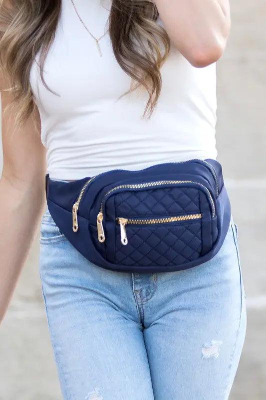 Quilted Belt Sling Bum Bag - Pure Modest Apparel - Sling Bags