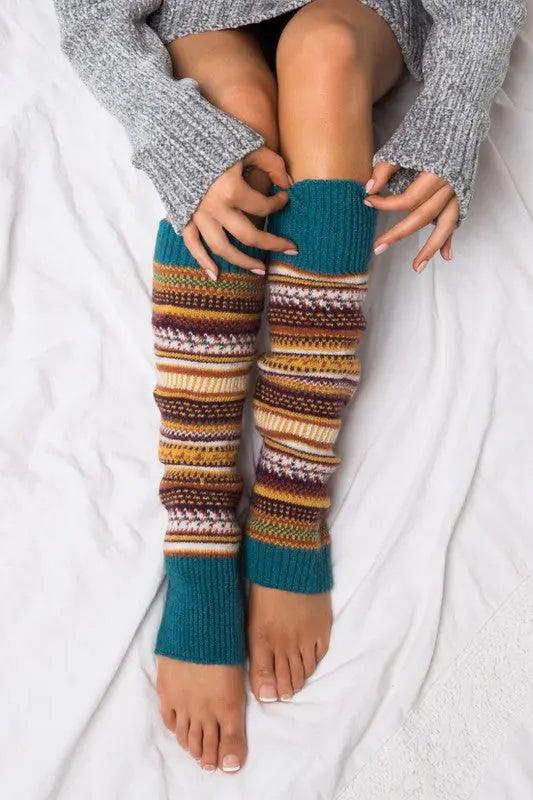 Short Fairisle Legwarmer - Pure Modest Apparel - Socks