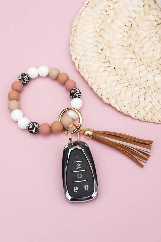 Silicone Monochromatic Key Ring Bracelet - Pure Modest Apparel - Wallets