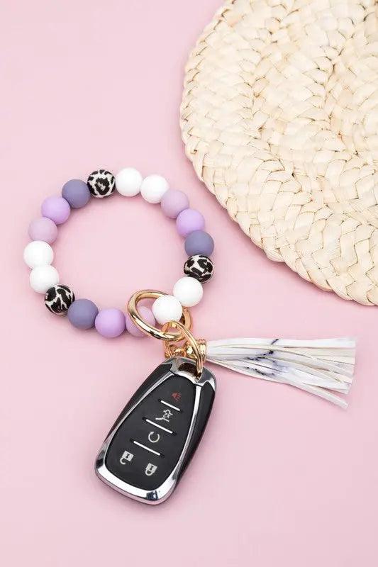 Silicone Monochromatic Key Ring Bracelet - Pure Modest Apparel - Wallets