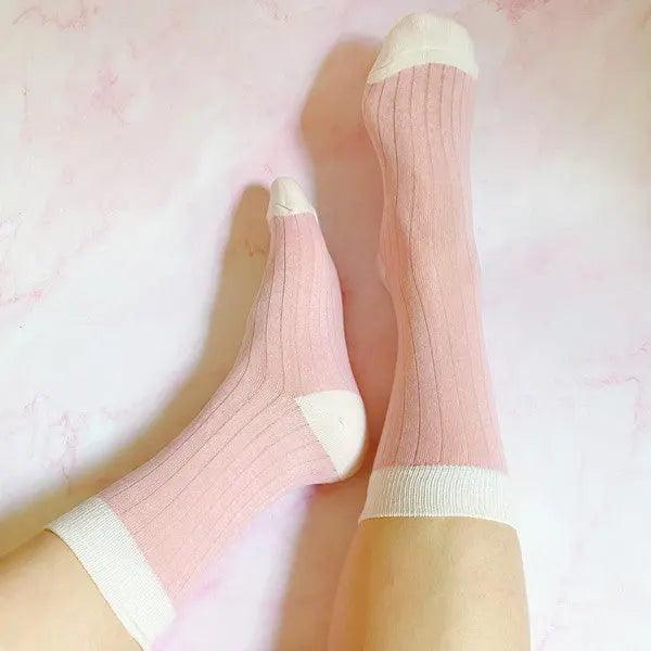 Silky Jacquard Socks Set Of 2 Pairs - High Quality Socks