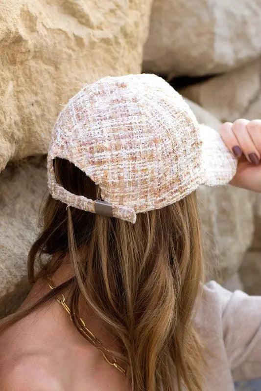 Tweed Sparkle Ball Cap - High Quality Hats