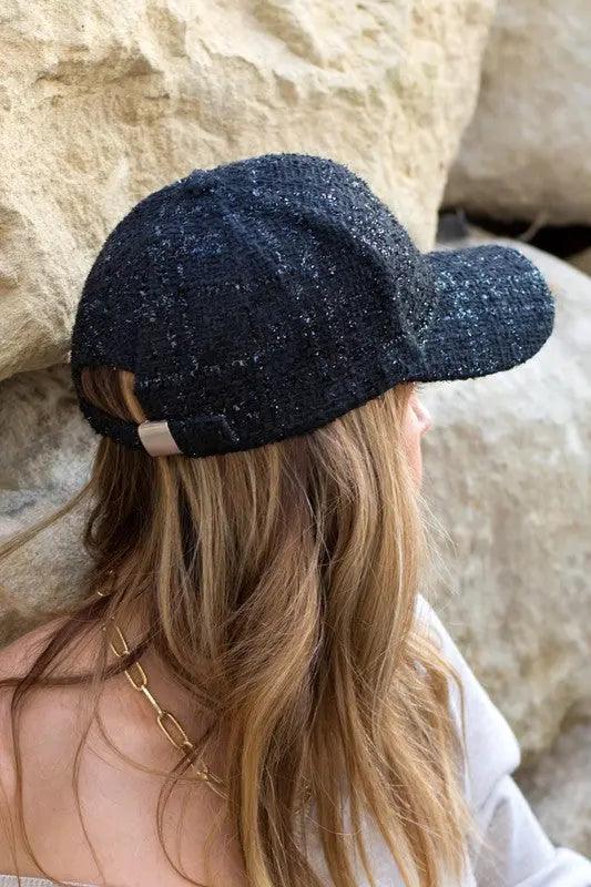 Tweed Sparkle Ball Cap - High Quality Hats