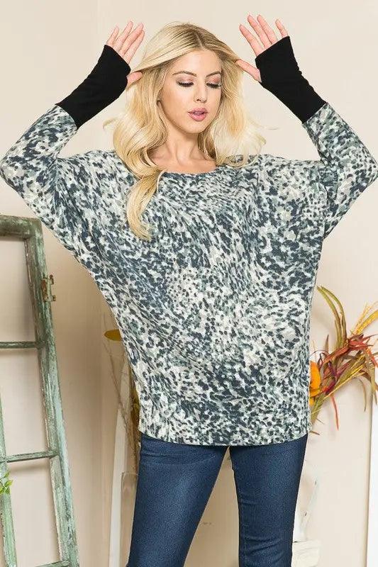 Ultra Soft Dolman Thumbhole Sweater - Pure Modest Apparel - Sweaters